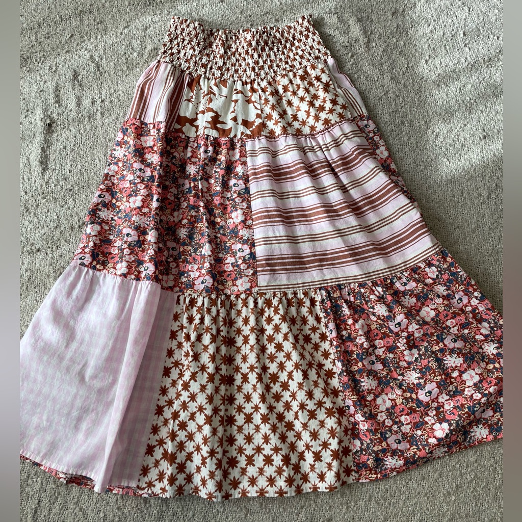 Universal Thread - Patchwork Print Skirt - Size Small